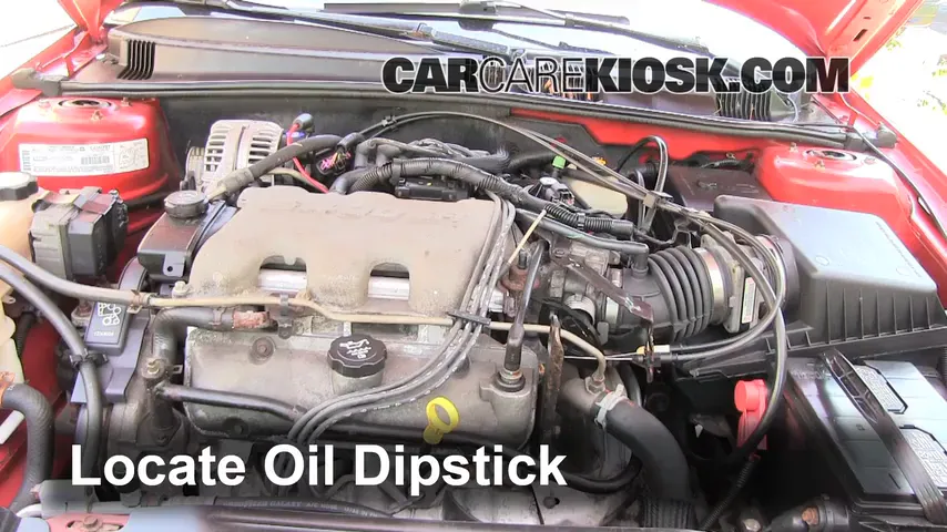 2003 Pontiac Grand Am SE1 3.4L V6 Sedan (4 Door) Oil Check Oil Level